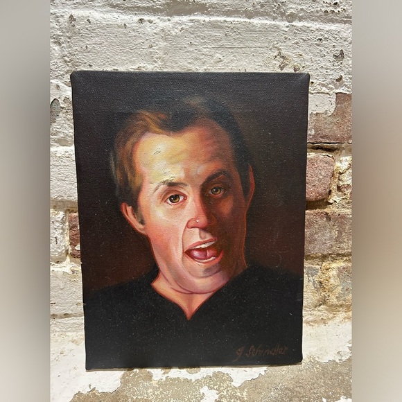 Vintage oil painting titled Head of a Man ll, Head of an Actor. - Picture 9 of 9